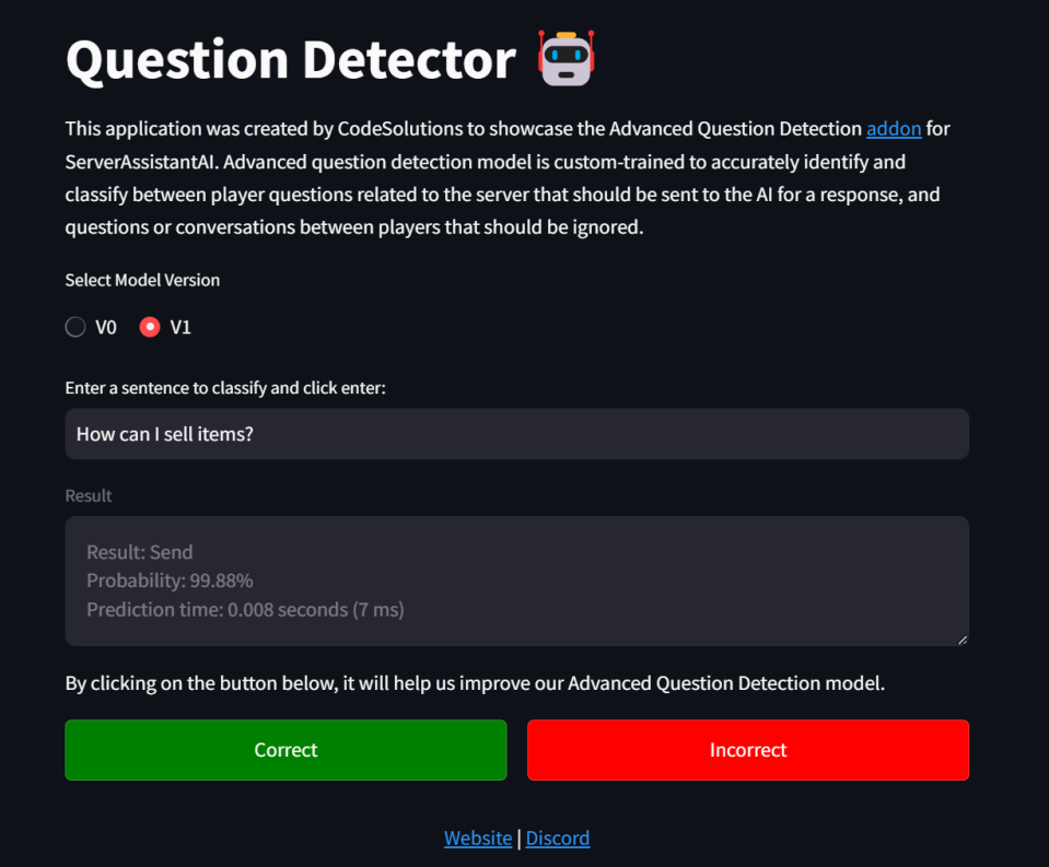 SAAI Question Detector